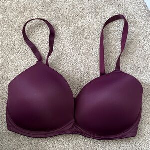 PINK Victoria's Secret Smooth Molded Bra — Deep Wine